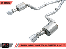 Load image into Gallery viewer, AWE Tuning 2015+ Dodge Charger 6.4L/6.2L SC Non-Resonated Touring Edition Exhaust - Silver Tips
