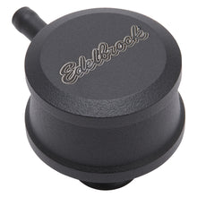 Load image into Gallery viewer, Edelbrock PCV for Valve Cover Aluminum Round Push In w/ 90-Degree Port Breather Look
