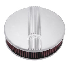 Load image into Gallery viewer, Edelbrock Air Cleaner Classic Series Round Aluminum Top Cloth Element 14In Dia X 3 9In Satin
