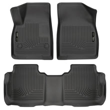 Load image into Gallery viewer, Husky Liners Weatherbeater 17-23 Cadillac XT5 / 17-23 GMC Acadia Front &amp; 2nd Seat Floor Liners - Blk
