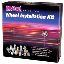 Load image into Gallery viewer, McGard 5 Lug Hex Install Kit w/Locks (Cone Seat Nut) M14X1.5 / 22mm Hex / 1.635in. Length - Black
