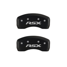 Load image into Gallery viewer, MGP 4 Caliper Covers Engraved Front Acura Engraved Rear RSX Red finish silver ch
