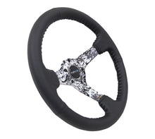 Load image into Gallery viewer, NRG Reinforced Steering Wheel (350mm / 3in. Deep) Blk Leather w/Hydrodipped Digi-Camo Spokes

