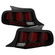 Load image into Gallery viewer, Spyder 10-12 Ford Mustang Red Light Bar LED Sequential Tail Lights - Blk ALT-YD-FM10-RBLED-BK

