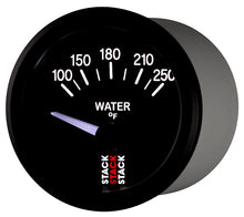 Load image into Gallery viewer, Autometer Stack 52mm 100-250 Deg F 1/8in NPTF Electric Water Temp Gauge - Black
