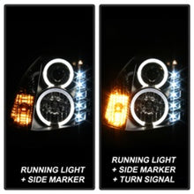 Load image into Gallery viewer, Spyder Infiniti G35 03-07 2DR Projector Halogen - LED Halo DRL Blk High H4 PRO-YD-IG35032D-DRL-BK
