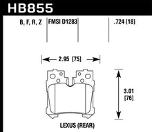 Load image into Gallery viewer, Hawk 07-17 Lexus LS460 / 08-16 Lexus LS600h HPS 5.0 Rear Brake Pads
