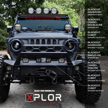 Load image into Gallery viewer, Go Rhino Xplor Blackout Series Dbl Row LED Light Bar (Side/Track Mount) 32in. - Blk
