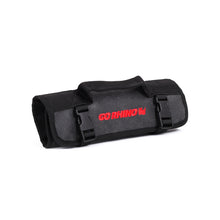 Load image into Gallery viewer, Go Rhino XVenture Gear Tool Wrench Roll - Small (3.5x3.5in. Closed) 12oz Waxed Canvas - Black
