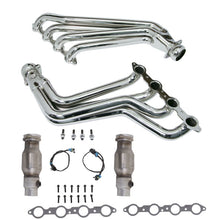Load image into Gallery viewer, BBK 10-15 Camaro LS3 L99 Long Tube Exhaust Headers With Converters - 1-3/4 Chrome
