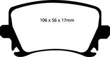 Load image into Gallery viewer, EBC 2017+ Ford Fiesta (MK7) Bluestuff Rear Brake Pads
