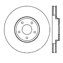 Load image into Gallery viewer, StopTech 06-07 350Z / 05-07 G35 exp Sport/ 06-07 G35X SportStop Slotted &amp; Drilled Front Right Rotor
