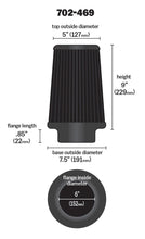 Load image into Gallery viewer, Airaid Universal Air Filter - Cone 6 x 7 1/4 x 5 x 9 - Blue SynthaMax
