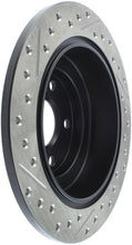 Load image into Gallery viewer, StopTech 05-06 Saab 9-2X AWD / 02-05 Impreza WRX / 02 WRX STi Slotted &amp; Drilled Left Rear Rotor
