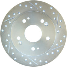 Load image into Gallery viewer, StopTech Select Sport 06-15 Honda Civic Si Slotted and Drilled Left Rear Rotor

