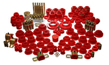 Load image into Gallery viewer, Energy Suspension 97-06 Jeep Wrangler TJ (w/ 1in Body Lift Kit) Red Hyper-Flex Master Bushing Set
