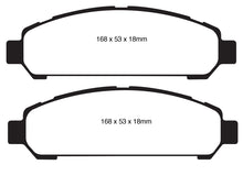 Load image into Gallery viewer, EBC 08+ Toyota Venza 2.7 Yellowstuff Front Brake Pads
