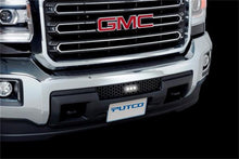Load image into Gallery viewer, Putco 15-19 GMC Sierra HD SS Black Punch Bumper Grille Insert w/Flush 6in Luminix Lightbar
