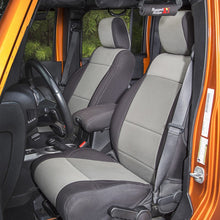 Load image into Gallery viewer, Rugged Ridge Seat Cover Kit Black/Gray 07-10 Jeep Wrangler JK 4dr
