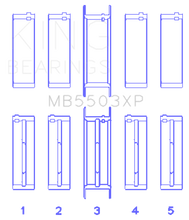 Load image into Gallery viewer, King Ford V8 351ci 5.8L 16V (Size .010 Oversized) Performance Main Bearing Set
