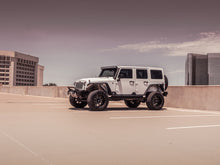 Load image into Gallery viewer, Road Armor 07-18 Jeep Wrangler JK Stealth Front Fender Flare Body Armor w/LED DRL - Tex Blk
