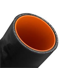 Load image into Gallery viewer, Mishimoto 3.0in Black Silicone Coupler w/ 1/8in NPT Bung
