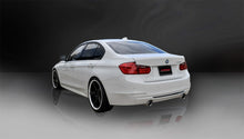 Load image into Gallery viewer, Corsa 12-14 BMW 335i Sedan RWD F30 3in Polished Touring Dual Rear Single 3.5in Tip Cat-Back Exhaust
