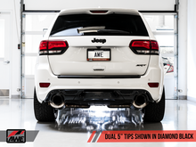 Load image into Gallery viewer, AWE Tuning 2020 Jeep Grand Cherokee SRT Track Edition Exhaust - Diamond Black Tips
