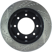 Load image into Gallery viewer, StopTech 00-05 Ford Excursion 4WD / 99-04 F250/F350 Pickup Front Slotted &amp; Drilled Left Rotor
