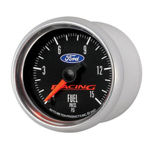 Load image into Gallery viewer, Autometer Ford Racing 52mm Digital Stepper Motor 15PSI Fuel Pressure Gauge
