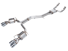 Load image into Gallery viewer, AWE Tuning 19-23 Audi C8 S6/S7 2.9T V6 AWD Touring Edition Exhaust - Chrome Silver Tips
