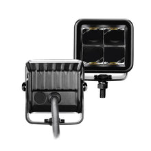 Load image into Gallery viewer, Go Rhino Xplor Blackout Series Cube LED Spot Light Kit (Surface/Threaded Stud Mnt) 2x2 - Blk (Pair)
