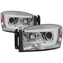Load image into Gallery viewer, Spyder Dodge Ram 1500 06-08 V2 Projector Headlights - Light Bar DRL - Chrome (PRO-YD-DR06V2-LB-C)
